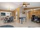 Bright dining room with table and chairs, foosball table and home office at 1170 Richter St, Port Charlotte, FL 33952