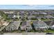 Aerial view of a beautiful neighborhood with upscale homes at 11712 Golden Bay Pl, Bradenton, FL 34211