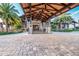 Covered entry to clubhouse with wood beams at 14333 Stirling Dr, Lakewood Ranch, FL 34202