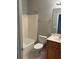 Clean bathroom with a tub, toilet, and vanity at 1910 Scarlett Ave, North Port, FL 34289