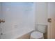 Simple bathroom with a bathtub and toilet at 2291 Pueblo Ln # V46, Sarasota, FL 34231