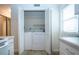 Neat laundry closet with washer and dryer included at 2291 Pueblo Ln # V46, Sarasota, FL 34231