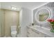 Modern bathroom with updated vanity and large walk-in shower at 2301 Gulf Of Mexico Dr # 52N, Longboat Key, FL 34228