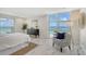 Spacious bedroom with ocean views and marble floors at 2301 Gulf Of Mexico Dr # 52N, Longboat Key, FL 34228