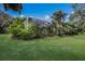 Lush tropical landscaping surrounds the home's backyard at 3395 Hardee Dr, Venice, FL 34292