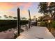 Private dock with boat lift, perfect for enjoying waterfront living at 3491 Bayou Sound, Longboat Key, FL 34228