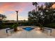 Stunning pool area with beautiful sunset views at 3491 Bayou Sound, Longboat Key, FL 34228