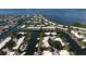 Aerial view showcasing waterfront property location at 4108 La Costa Cv, Bradenton, FL 34210