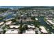 Aerial view showcasing the community and waterfront at 4108 La Costa Cv, Bradenton, FL 34210