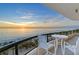 Private balcony offering breathtaking ocean and sunset views at 415 L Ambiance Dr # A401, Longboat Key, FL 34228