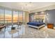 Primary bedroom with ocean view and marble floors at 415 L Ambiance Dr # A401, Longboat Key, FL 34228