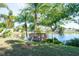 Wooden dock providing lake access at 4515 Falcon Ridge Dr, Sarasota, FL 34233