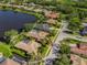 Bird's eye view of house and neighborhood at 4850 Sweetshade Dr, Sarasota, FL 34241