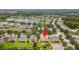 Aerial view showing the house's location within a residential community at 6172 42Nd Street E St, Bradenton, FL 34203