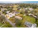 Aerial view of the home and surrounding area at 6222 Brentwood Ave, Sarasota, FL 34231