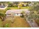 Aerial view of single-story home showcasing the property and surrounding landscape at 6222 Brentwood Ave, Sarasota, FL 34231