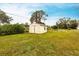 Small storage shed in the backyard at 6222 Brentwood Ave, Sarasota, FL 34231