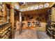 Custom-built wine cellar with extensive storage for bottles at 6821 Longboat S Dr, Longboat Key, FL 34228