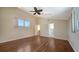 Spacious bedroom with hardwood floors and large window at 7324 Phillips St, Sarasota, FL 34243