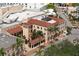 Aerial view of a commercial building with a red tile roof at 7324 Phillips St, Sarasota, FL 34243