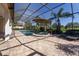 Large pool and spa with screened enclosure at 7503 Calle Facil, Sarasota, FL 34238