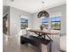 Dining room with a rustic wood table and bench seating at 8208 Carrhill Pl, Parrish, FL 34219