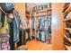 Large walk-in closet with ample shelving and hanging space at 1130 Anclote Rd Rd, Tarpon Springs, FL 34689