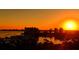 Stunning sunset over the marina and city at 1233 N Gulfstream Ave # 502, Sarasota, FL 34236