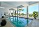 Relaxing swimming pool with water views at 1233 N Gulfstream Ave # 502, Sarasota, FL 34236