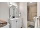 Modern bathroom with updated vanity and shower/tub combo at 1255 E Peppertree Dr # 402, Sarasota, FL 34242