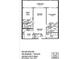 Floor plan showing a two-bedroom, two-bath condo at 1255 E Peppertree Dr # 402, Sarasota, FL 34242