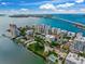 Aerial view of property showing location and surrounding area at 166 Golden Gate Pt # 21, Sarasota, FL 34236