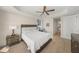 King-size bed, private access to bathroom, and large windows at 166 Golden Gate Pt # 21, Sarasota, FL 34236