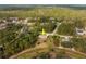 Aerial view of a house on a tree-lined street at 2415 Nowatney Ave, North Port, FL 34286