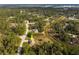 Aerial view of a house in a residential neighborhood at 2415 Nowatney Ave, North Port, FL 34286