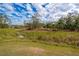 Backyard with pond and tall grass at 2415 Nowatney Ave, North Port, FL 34286