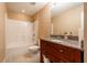 Bathroom with vanity, toilet and shower at 2415 Nowatney Ave, North Port, FL 34286