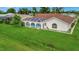 House with pool and large backyard seen from above at 26071 Paysandu Dr, Punta Gorda, FL 33983