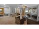 Living room with fireplace and built in shelving, under renovation at 306 55Th St, Holmes Beach, FL 34217