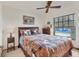 Bedroom with a double bed and a large window at 3340 Ulman Ave, North Port, FL 34286