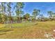 Round pen with metal fencing, ideal for horse training at 3340 Ulman Ave, North Port, FL 34286