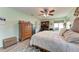 Bedroom with large bed, dresser, and a home safe at 3438 Yukon Dr, Port Charlotte, FL 33948