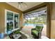 Relaxing screened porch overlooking pool at 3438 Yukon Dr, Port Charlotte, FL 33948