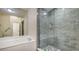 Bathroom featuring a shower and a soaking tub at 4009 Catalina Dr # 178, Bradenton, FL 34210