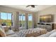 Bright living room with a balcony offering water views at 4009 Catalina Dr # 178, Bradenton, FL 34210