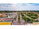 Aerial view of Venice, Florida, showing the downtown area and coastline at 401 Shore Rd, Nokomis, FL 34275