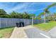 Backyard with grill and patio area at 401 Shore Rd, Nokomis, FL 34275