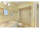 Simple bathroom with shower and vanity at 401 Shore Rd, Nokomis, FL 34275