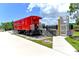 Red train caboose and elevator at 401 Shore Rd, Nokomis, FL 34275