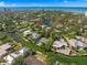 Aerial view of a waterfront community near the ocean at 4857 Primrose Path, Sarasota, FL 34242